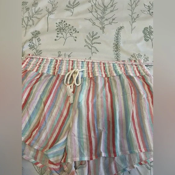 PJ Salvage Women’s Loungewear Saturday Morning Stripe Short, size L NWOT - Picture 6 of 7